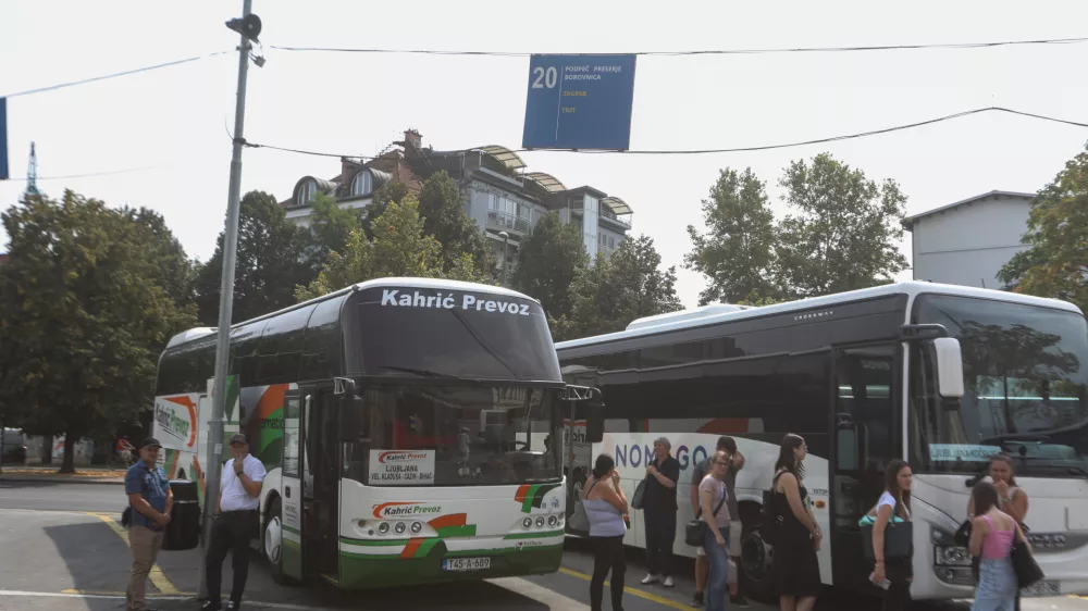 - 05.09-2024. - Avtobusma postaja Ljubljana, primestne proge.//FOTO: Bojan Velikonja