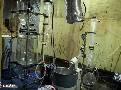 Eden od laboratorijev, ki so jih odkrili in zaprli v zgodovinski operaciji na Poljskem. Foto:&nbsp;Europol