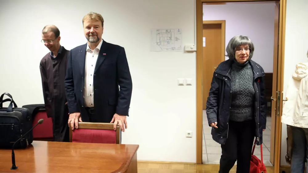 12.09.2024 -sodi&scaron;če, Svetlana Makarovič in Jože MožinaFoto: Tomaž Skale