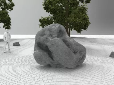 Umetni&scaron;ka intervencija Vrt miru avtorjev Cveta Kune&scaron;evića in Zorana Srdića. Foto:Zavod za sodobne kiparske raziskave