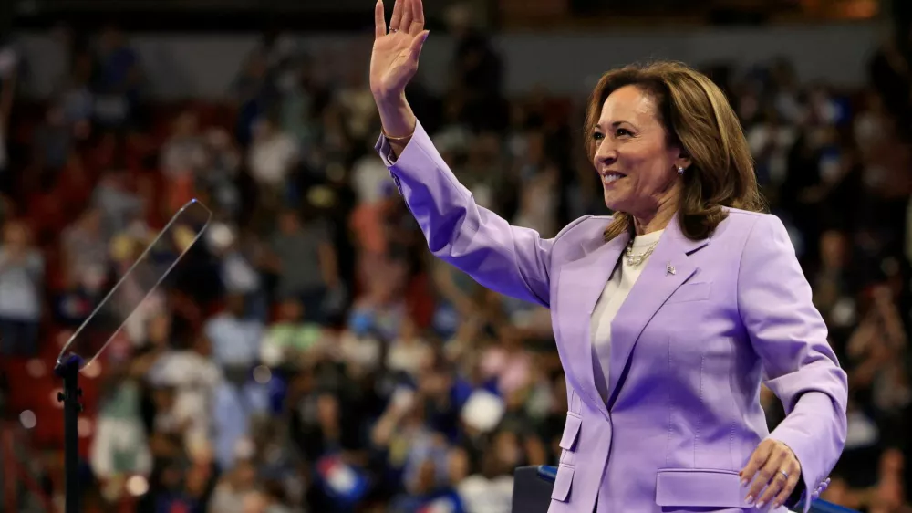 Democratic presidential candidate and U.S. Vice President Kamala Harris attends a campaign event at UNLV (University of Nevada, Las Vegas) campus, in Las Vegas, Nevada, U.S., August 10, 2024. REUTERS/Kevin Mohatt / Foto: Kevin Mohatt