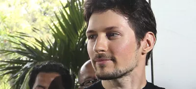 FILE - Telegram co-founder Pavel Durov appears at an event on Aug. 1, 2017 in Jakarta, Indonesia. (AP Photo/Tatan Syuflana, File)