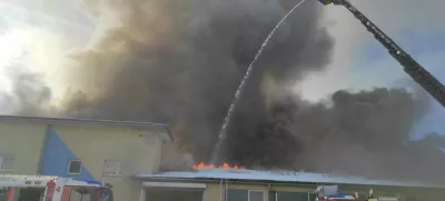 Požar v Škofji Loki.