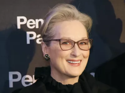 File-This Jan. 13, 2018, file photo shows actress Meryl Streep posing for photographers on arrival at the French premiere of the film 'The Post' in Paris, France. Streep, baseball player Al Leiter and E Street Band member Steven Van Zandt are among the 20 newest members of the New Jersey Hall of Fame. The class of 2017 also includes singers Debbie Harry and Frankie Valli (he will be inducted with four other members of the Four Seasons) and &acirc;&euro;śCake Boss&acirc;&euro;ť reality star Buddy Valastro for the performing arts. (AP Photo/Michel Euler, File)