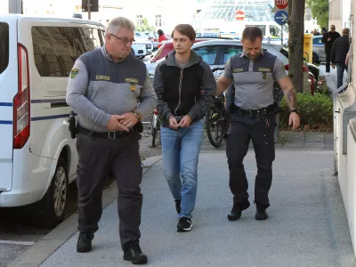 Luka Ga&scaron;parič bo na pravnomočnost sodbe čakal v priporu. Foto: Sa&scaron;o Bizjak, Večer