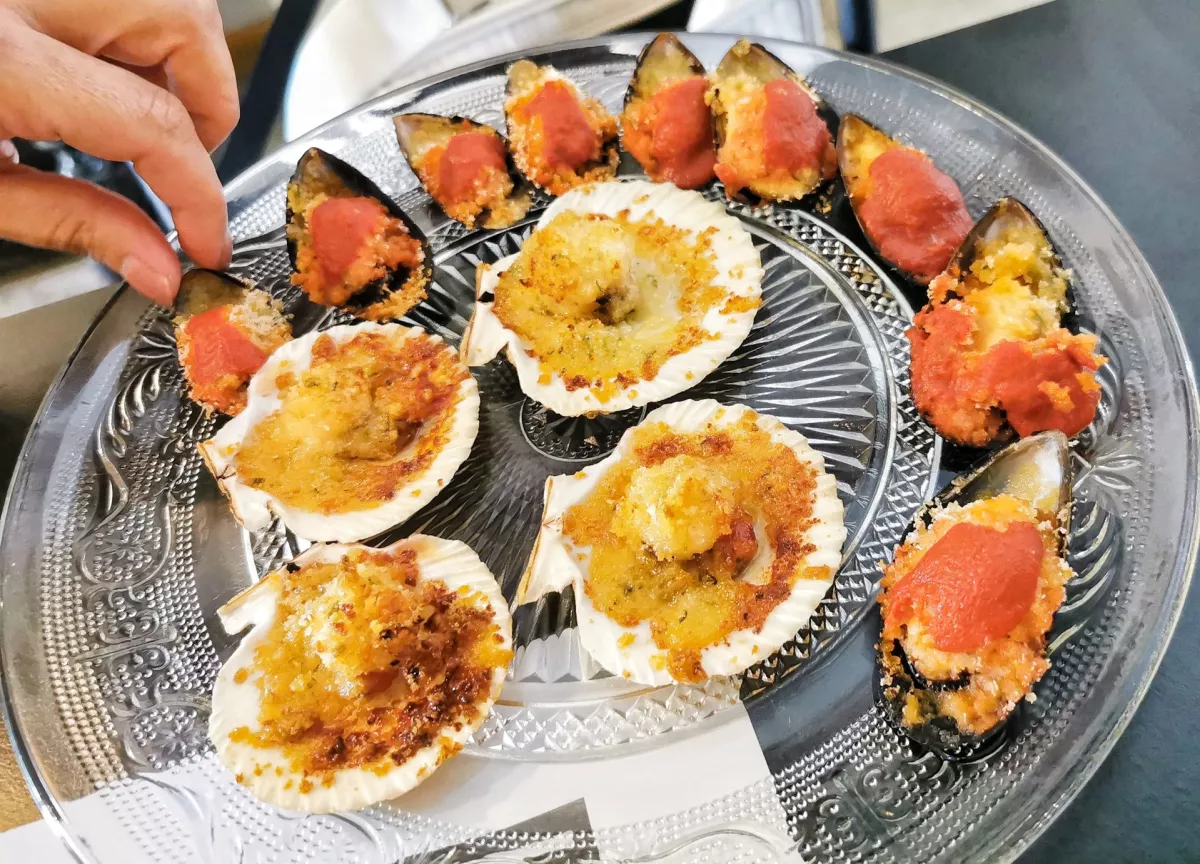 Gratinirani pedoči in kane&scaron;trele, Turistična kmetija Bibc