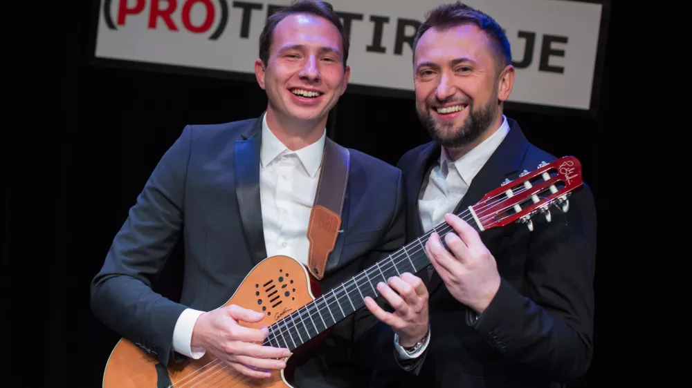 Perica in Robert / Foto: Matej Pusnik