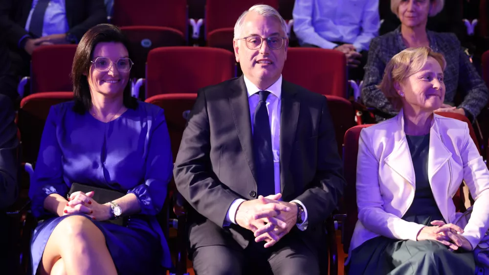 Tatjana Tanackovič, Matjaž Han- 21.10.2024 - izbor Gazele 2024 - zlata gazela je podjetje Hyla //FOTO: Jaka Gasar