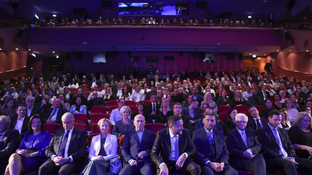 Miran Lesjak, Matjaž Han, Klemen Bo&scaron;tjančič, Bojan Petan- 21.10.2024 - izbor Gazele 2024 - zlata gazela je podjetje Hyla //FOTO: Jaka Gasar