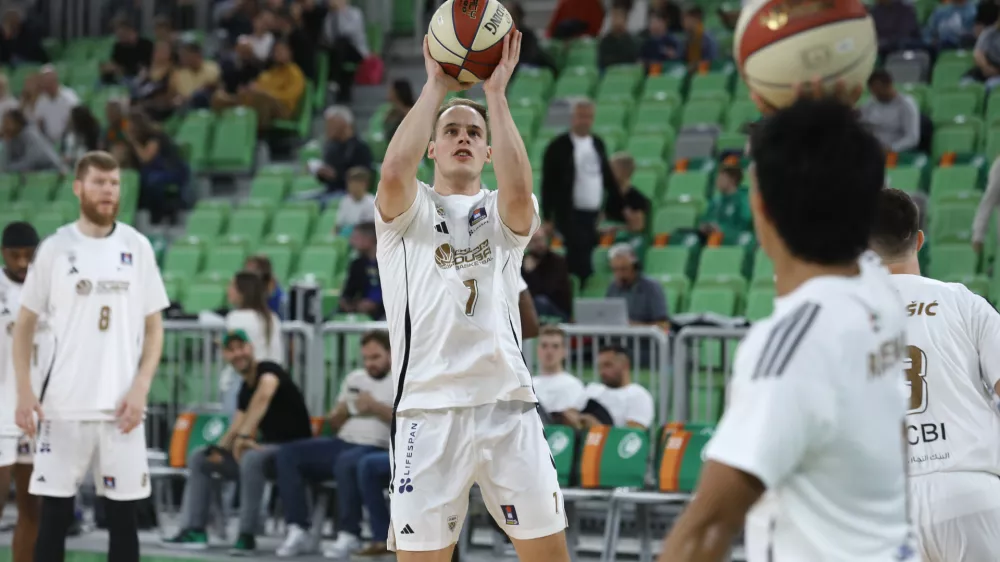 Klemen Prepelič29.09.2024 - Ko&scaron;arka Cedevita Olimpija - Dubaj v drugem krog regionalne liga ABA.FOTO: LUKA CJUHA