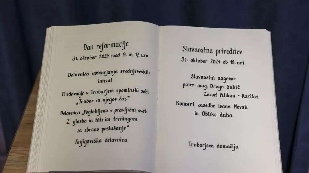 - 29.10.2024 - Trubarjeva domačija, Ra&scaron;ica//FOTO: Jaka Gasar