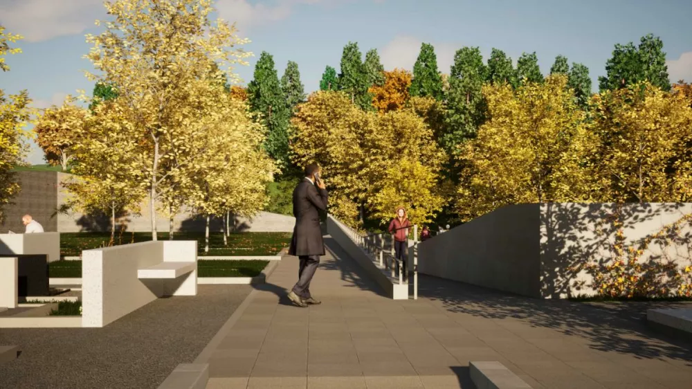 Povr&scaron;ina novega dela pokopali&scaron;ča bo približno 1800 kvadratnih metrov. Foto: Občina Medvode