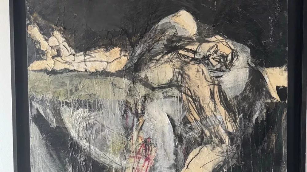 slika Pensee a Marat, 1988, Jana Vizjak; Janez Jan&scaron;a, spletna dražba