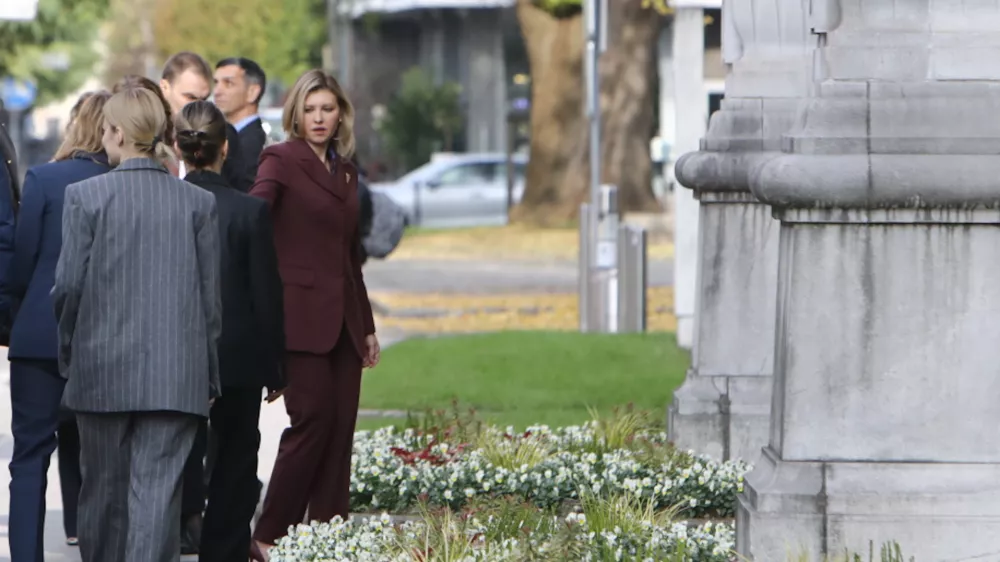 Osrednji namen obiska soproge ukrajinskega predsednika je udeležba na zasedanju&nbsp;ITF. Foto: Luka Cjuha