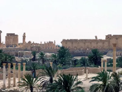 FILE - This file photo released on Sunday, May 17, 2015, by the Syrian official news agency SANA, shows the general view of the ancient Roman city of Palmyra, northeast of Damascus, Syria. Islamic State militants seized parts of the ancient town of Palmyra in central Syria on Wednesday after fierce clashes with government troops, renewing fears the extremist group would destroy the priceless archaeological site if it reaches the ruins. (SANA via AP, File)