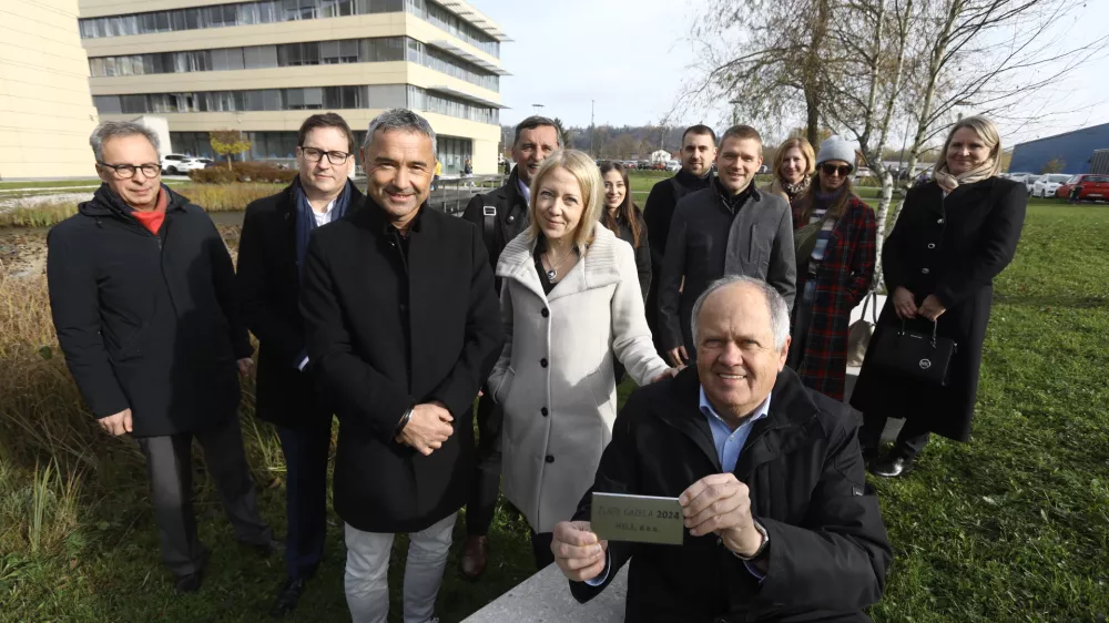 Podjetje Hyla je najprej dobilo naziv&nbsp;osrednjeslovenska, nato pa &scaron;e zlata gazela za leto 2024.&nbsp;Foto: Luka Cjuha