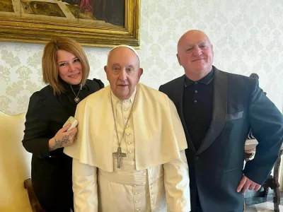 Martin Strel je spoznal papeža Franči&scaron;la. F instagram Martina Strela