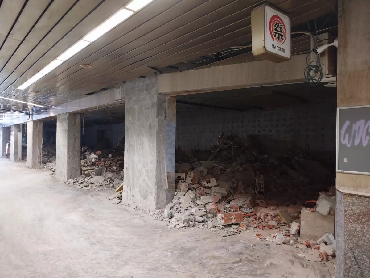 V Vilharjevem podhodu so poru&scaron;ili prostore nekdanjih gostinskih lokalov. Foto:&nbsp;Vanja Brkić