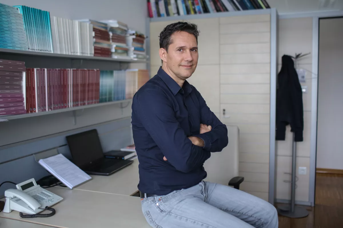 - 11.10.2017 - red. prof. dr. Sa&scaron;o Polanec, ekonomist in profesor na ljubljanski Ekonomski fakulteti.   //FOTO: Jaka Gasar