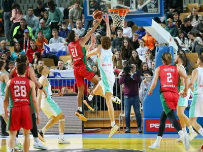 Slovenska ko&scaron;arkarska reprezentanca utegne skupinski del evropskega prvenstva 2029 igrati pred domačimi navijači. Foto: Tomaž Primožič, FPA