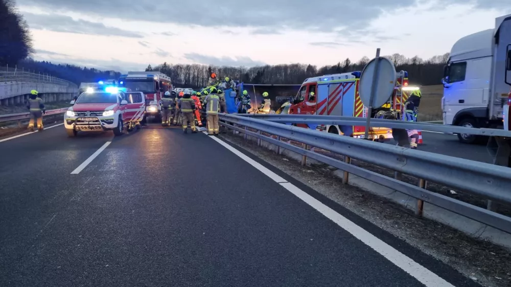 nesreča pomurska avtocesta