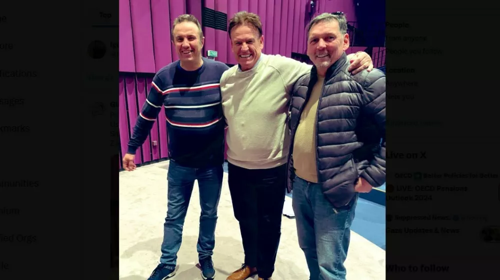 Pavel Rupar in Igor Černoga (desno) v srečnej&scaron;ih časih. Vir: Glas upokojencev