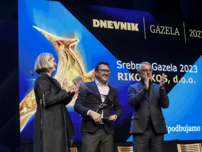 direktor podjetja Riko Ekos Ale&scaron; Knavs- 25.10.2023 - 23. Slovenska GAZELA 2023 &ndash; izbor najbolj&scaron;ih najhitreje rastočih podjetij &ndash; sklepna prireditev in podelitev priznanj zlate, srebrne in bronaste gazele 2022 v Cankarjevem domu //FOTO: Luka Cjuha