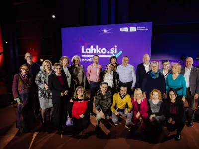 Pretekli dobitniki priznanj Andrago&scaron;kega centra Slovenije. / Foto: Acs