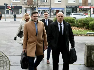 Bo&scaron;tjan Lindav in Tatjana Bobnar, zasli&scaron;anje na KPK, 4. 12. 2024. Foto: Jaka Gasar