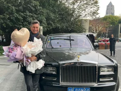 Borut Pahor, Instagram, obisk v &Scaron;anghaju, 2024