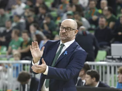 28.11.2024 - ko&scaron;arka - Cedevita Olimpija - Hamburg  Zvezdan MitrovićFOTO: LUKA CJUHA