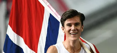 Jakob Ingebrigtsen je na olimpijskih igrah v Parizu poleti osvojil zlato medaljo na 5000 m. Foto: Wikipedia