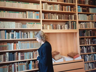 Tavčarjeva zapu&scaron;čina je del nove stalne muzejske zbirke starih knjig Lo&scaron;kega muzeja.&nbsp;Foto: Tina Jereb