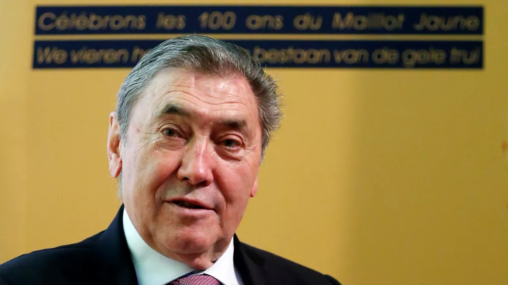 Former Belgian cycling champion Eddy Merckx attends the presentation of the Grand Depart of the 2019 Tour de France cycling race in Brussels, Belgium, January 16, 2018. REUTERS/Francois Lenoir