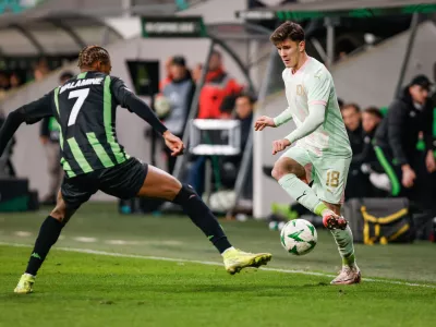Ljubljana, Stadion Stozice.Tekma 5. kroga konferencne lige med ljubljansko Olimpijo in belgijskim Cercle Brugge.