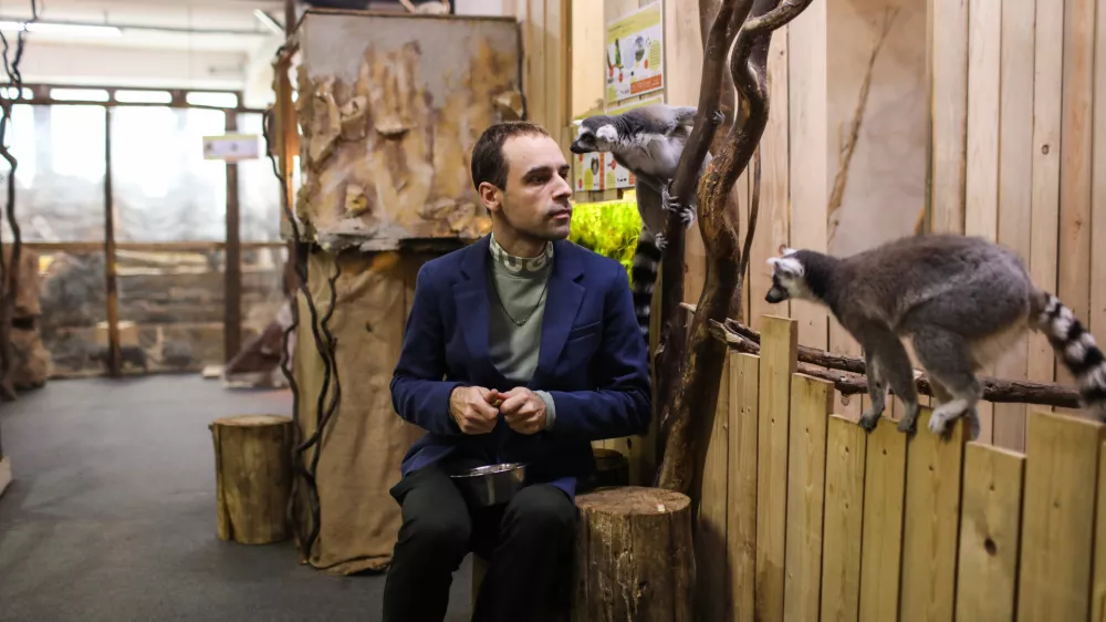 - Simon Cirkulan, direktor in ustanovitelj Tropske hi&scaron;e - 11.01.2024 &ndash; Tropska hi&scaron;a - živalski vrt, Celjski dom, Krekov trg 3, Celje //FOTO: Bojan Velikonja