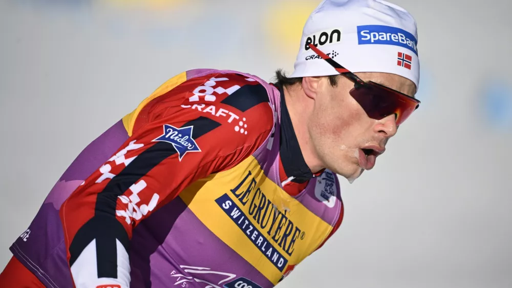 31 December 2024, Italy, Toblach: Norway's Harald Ostberg Amundsen competes in the Men's 20 km freestyle event during the Tour de Ski in the Nordic skiing/cross-country skiing World Cup. Photo: Emmi Korhonen/Lehtikuva/dpa