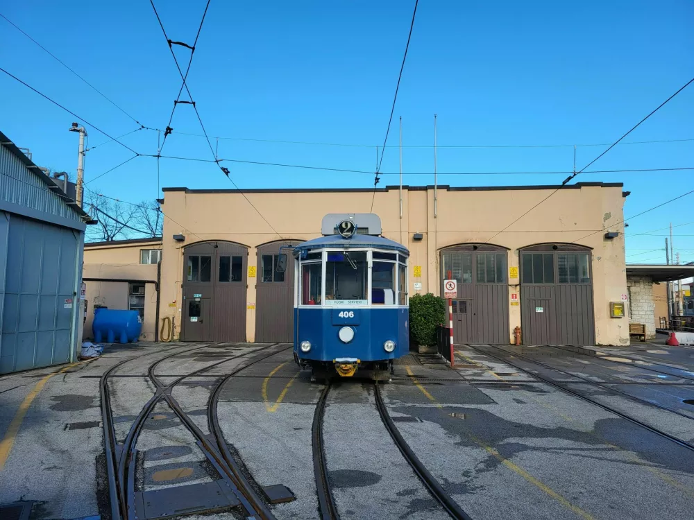 Tramvajska remiza na Opčinah&nbsp;/ Foto: Katja Gle&scaron;čič