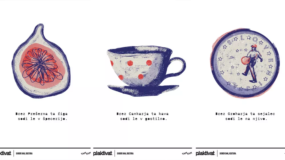 Serija plakatov Kam pa ti sodi&scaron; brez kulture avtorice Kristine Žižek Foto: Tam-Tam