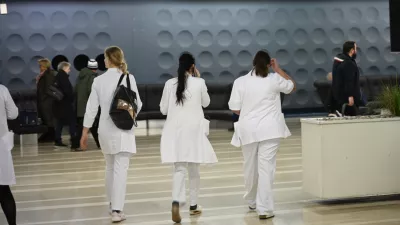  - 09.01.2024 &ndash; opozorilna stavka zdravnikov in zobozdravnikov - zdravniki in zobozdravniki zaradi neuresničenih zavez vlade iz že sklenjenih sporazumov opozorilno stavkali. protest //FOTO: Nik Erik Neubauer 