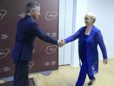 Robert Golob, Nata&scaron;a Pirc Musar- 28.08.2023 - Strate&scaron;ki forum Bled //FOTO: Jaka Gasar