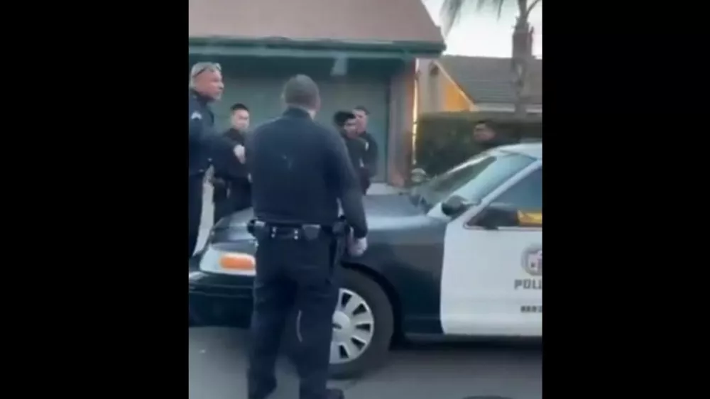 Policisti so prijeli sumljivega mo&scaron;kega, ki ga sumijo poskusa netenja požara. Vir: X, zajem zaslona