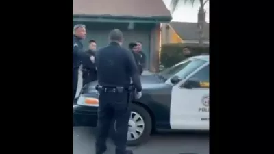 Policisti so prijeli sumljivega mo&scaron;kega, ki ga sumijo poskusa netenja požara. Vir: X, zajem zaslona