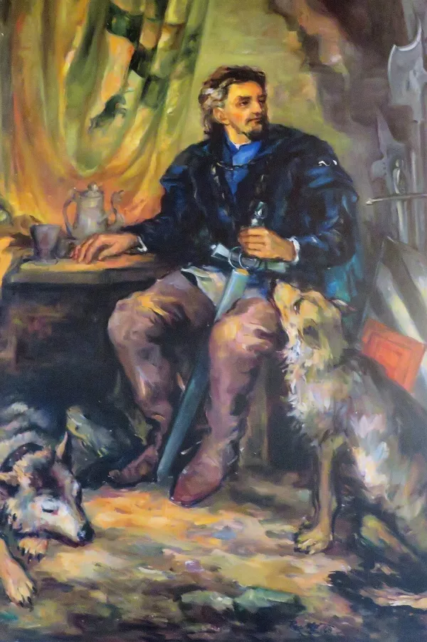 Erazem&nbsp;Predjamski, kot ga je naslikal slikar.&nbsp;/ Foto: Wikimedia