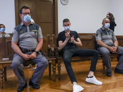 29.6.2021 - sojenje v zadevij Jakob Herzog - požigalecFOTO: LUKA CJUHA.