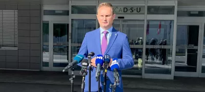 Ljubljana, GPU.Izjava za medije direktorja uprave kriminalisticne policije na Generalni policijski upravi (GPU) Damjana Petrica glede kazenske ovadbe zoper vec uradnih oseb iz enega od drzavnih organov zaradi zlorabe uradnega polozaja ali uradnih pravic.Foto: STA