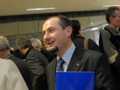 poslanec Ga&scaron;par G. Mi&scaron;ic- Kongres stranke Pozitivna Slovenija//FOTO: TOMAŽ ZAJEL&Scaron;NIK