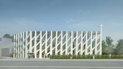 Novo binko&scaron;tno cerkev so zasnovali v studiu Kalamar. Foto:&nbsp;Studio Kalamar