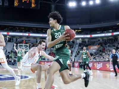 Joan Beringer- 28.01.2025 - ko&scaron;arka - Eurocup - Cedevita Olimpija: Valencia//FOTO: Jaka Gasar