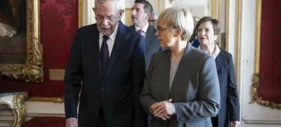 Predsednica republike je na obisku pri avstrijskem kolegu. Foto: Matjaž Klemenc, UPRS 